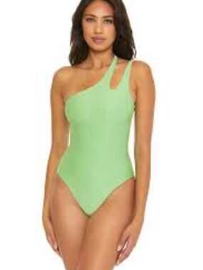 NWT SIZE M BECCA Shimmery Mint Green Swimsuit